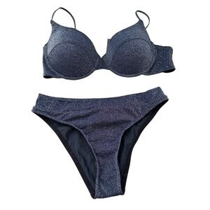Triangl Navy Glitter Set Shimmer L/XL